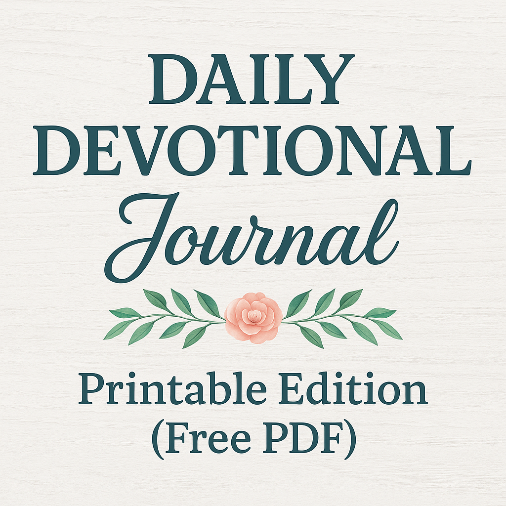 Daily Devotional Journal – Printable Edition (Free PDF)