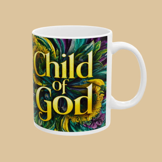 Child of God Mug – Inspirational Christian Coffee Mug Left Side View