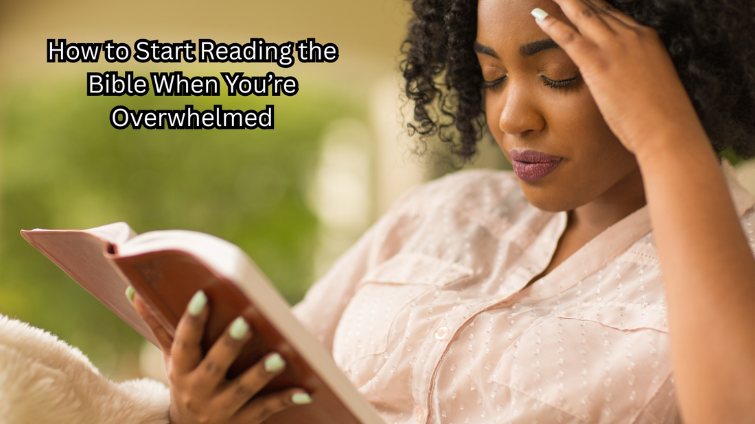 A woman reading the bible