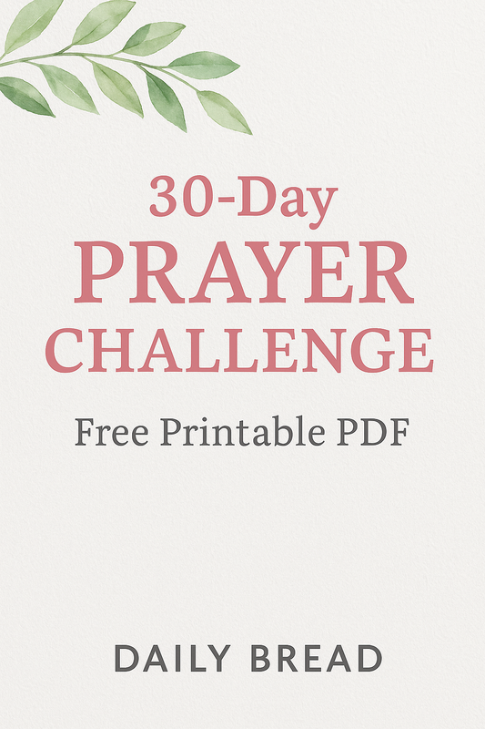 30-Day Prayer Challenge – Free Printable PDF