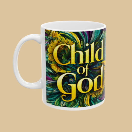 Child of God Mug – Inspirational Christian Coffee Mug Right Side View