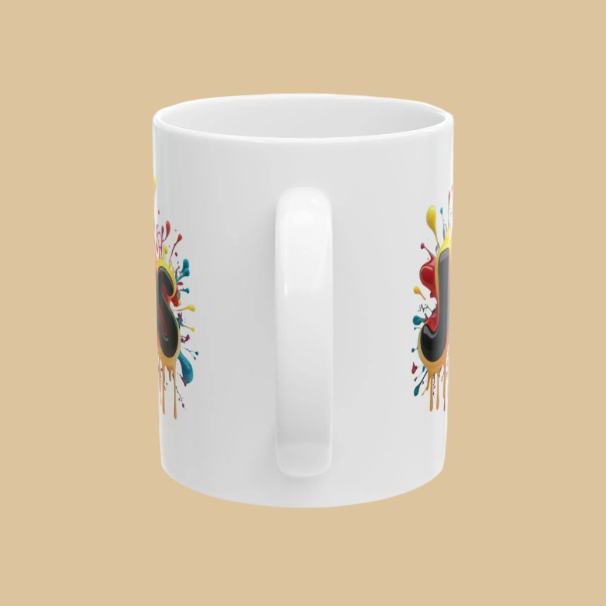 Colourful Jesus Mug – Inspirational Christian Coffee Mug | Daily Bread Handle View