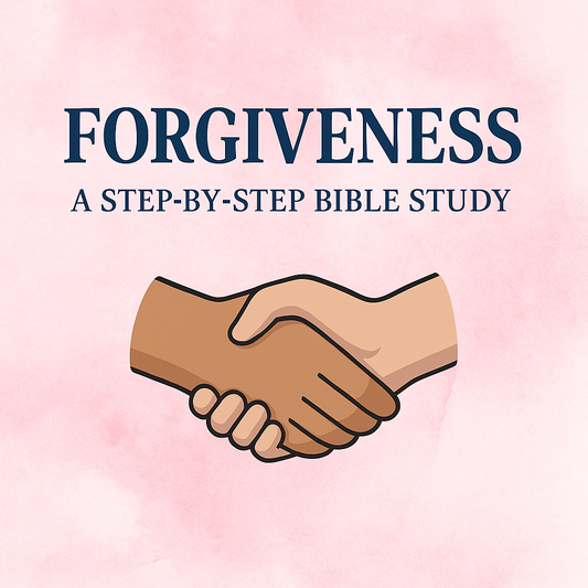 Forgiveness: A Step-by-Step Bible Study (Free Printable PDF) with a picture of two hands together