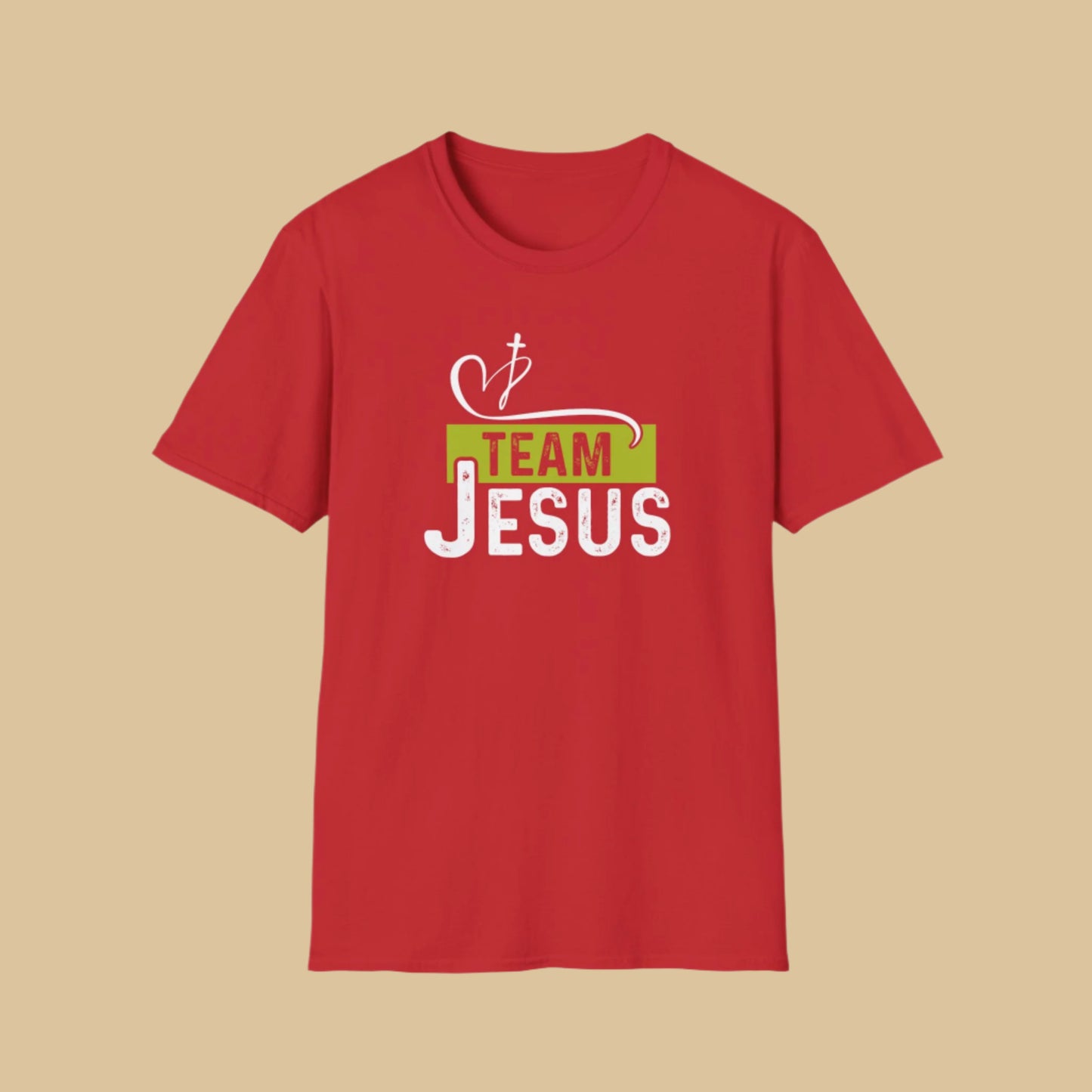 Team Jesus T-Shirt – Bold Christian Apparel To Promote Your Faith In Red