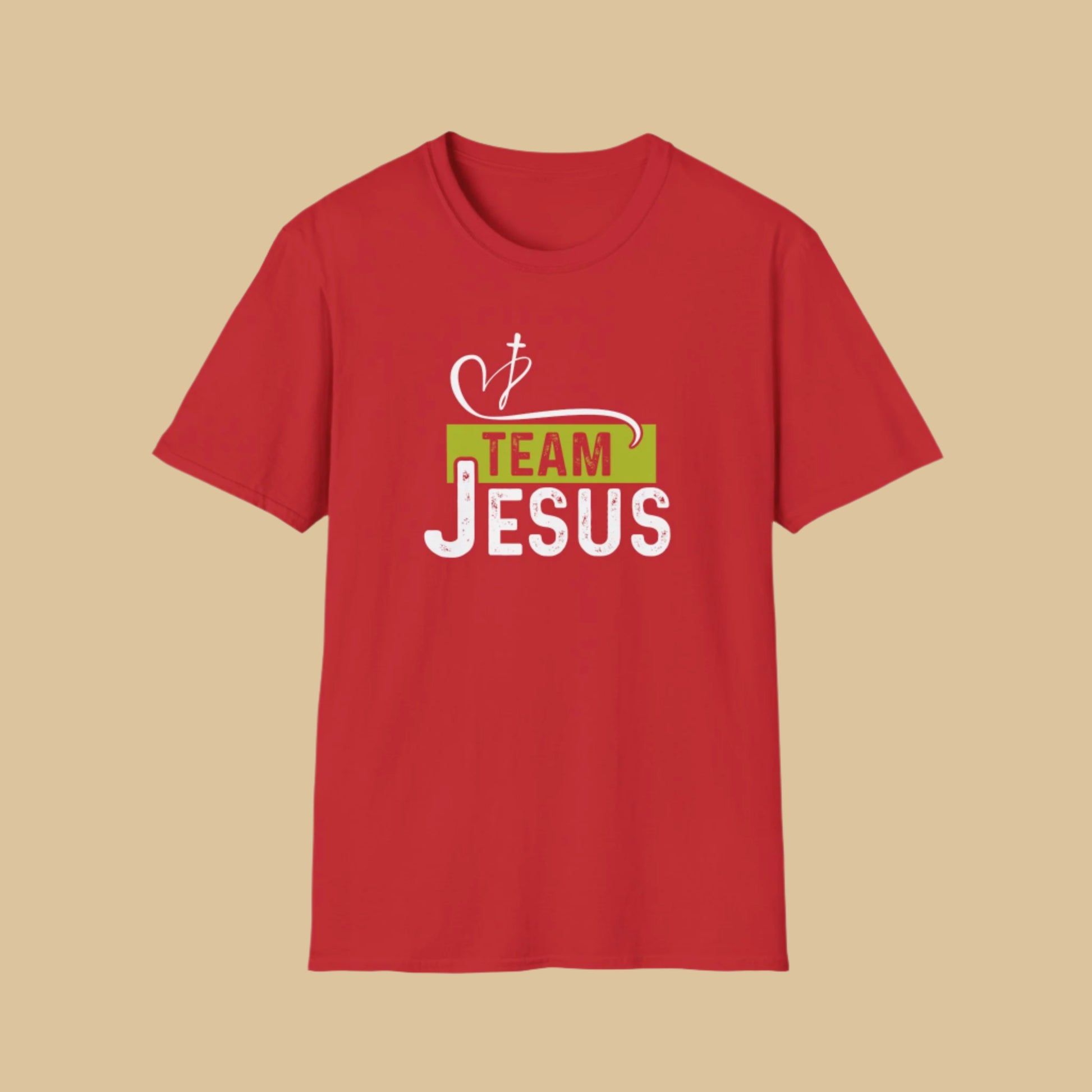 Team Jesus T-Shirt – Bold Christian Apparel To Promote Your Faith In Red